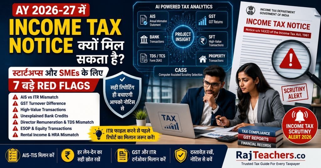 आयकर विभाग की नजर में आने से बचें: AY 2026-27 के 7 प्रमुख Income Tax Notice Triggers